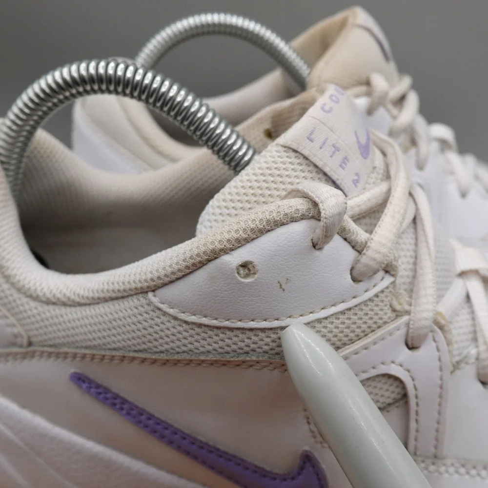 Nike Shoes Womens 11 Court Lite 2 Tennis White Purple Teal AR8838-124 Flaws